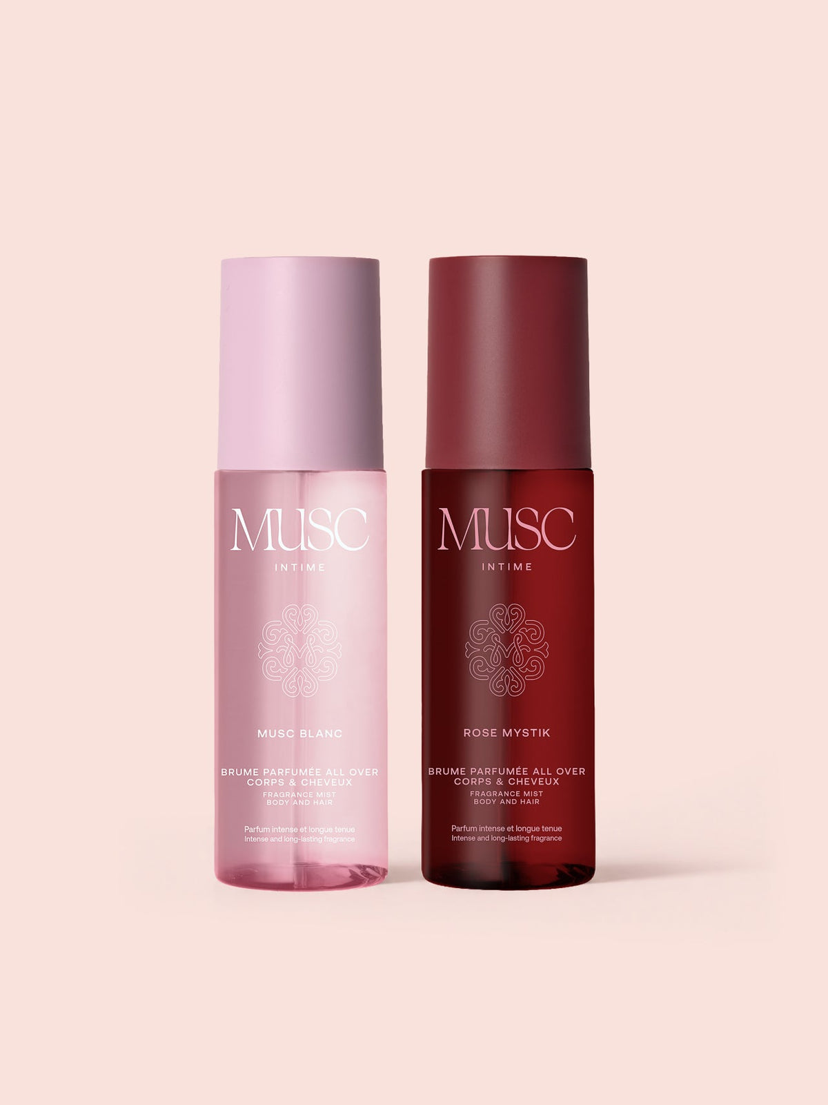 Le Duo Brumes Parfumées All Over Corps & Cheveux - Musc Blanc et Rose Mystik