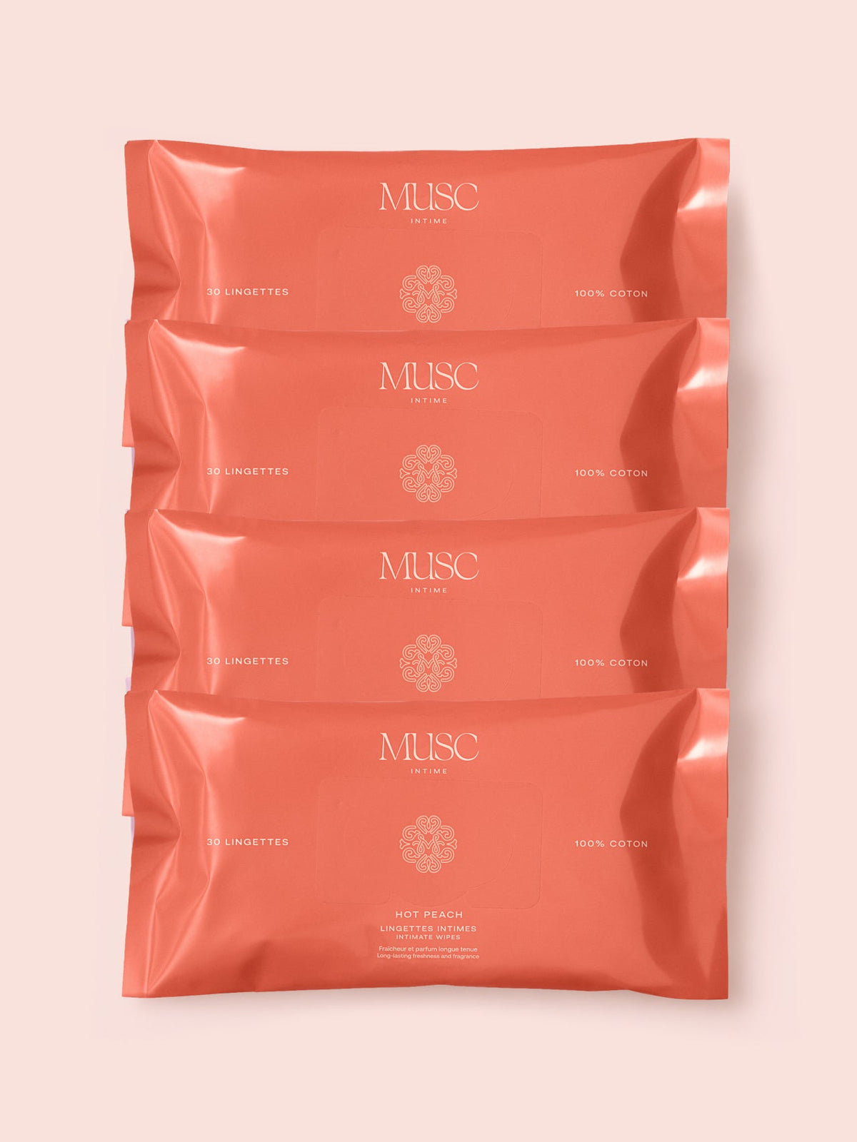 Le Lot de Lingettes Intimes - Hot Peach
