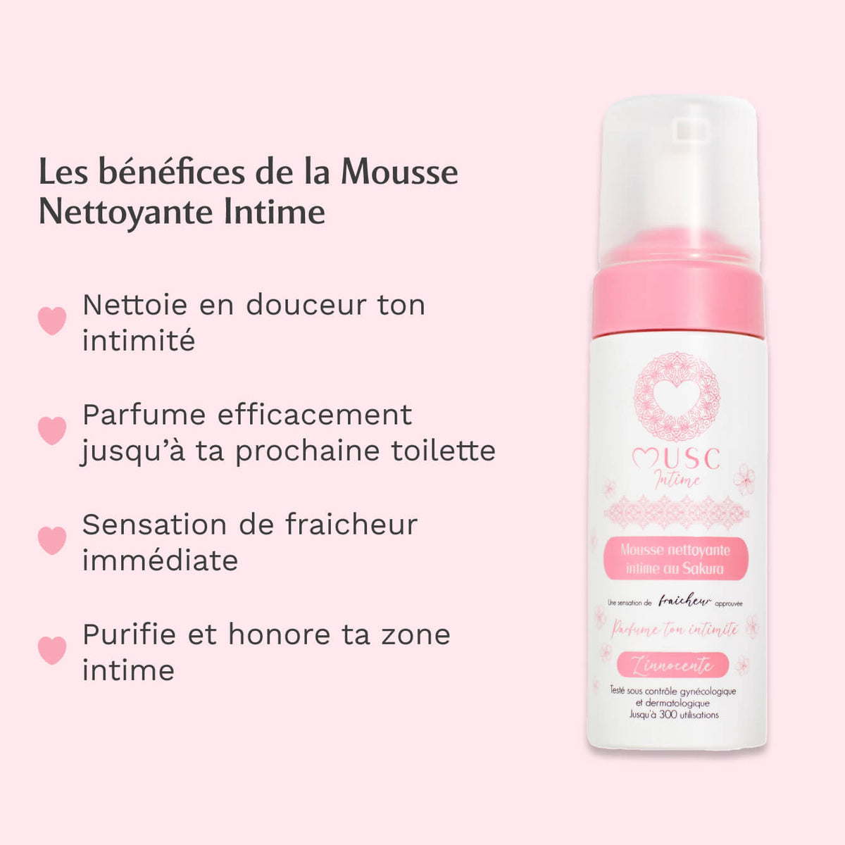Mousse nettoyante Intime au Sakura - l’Innocente