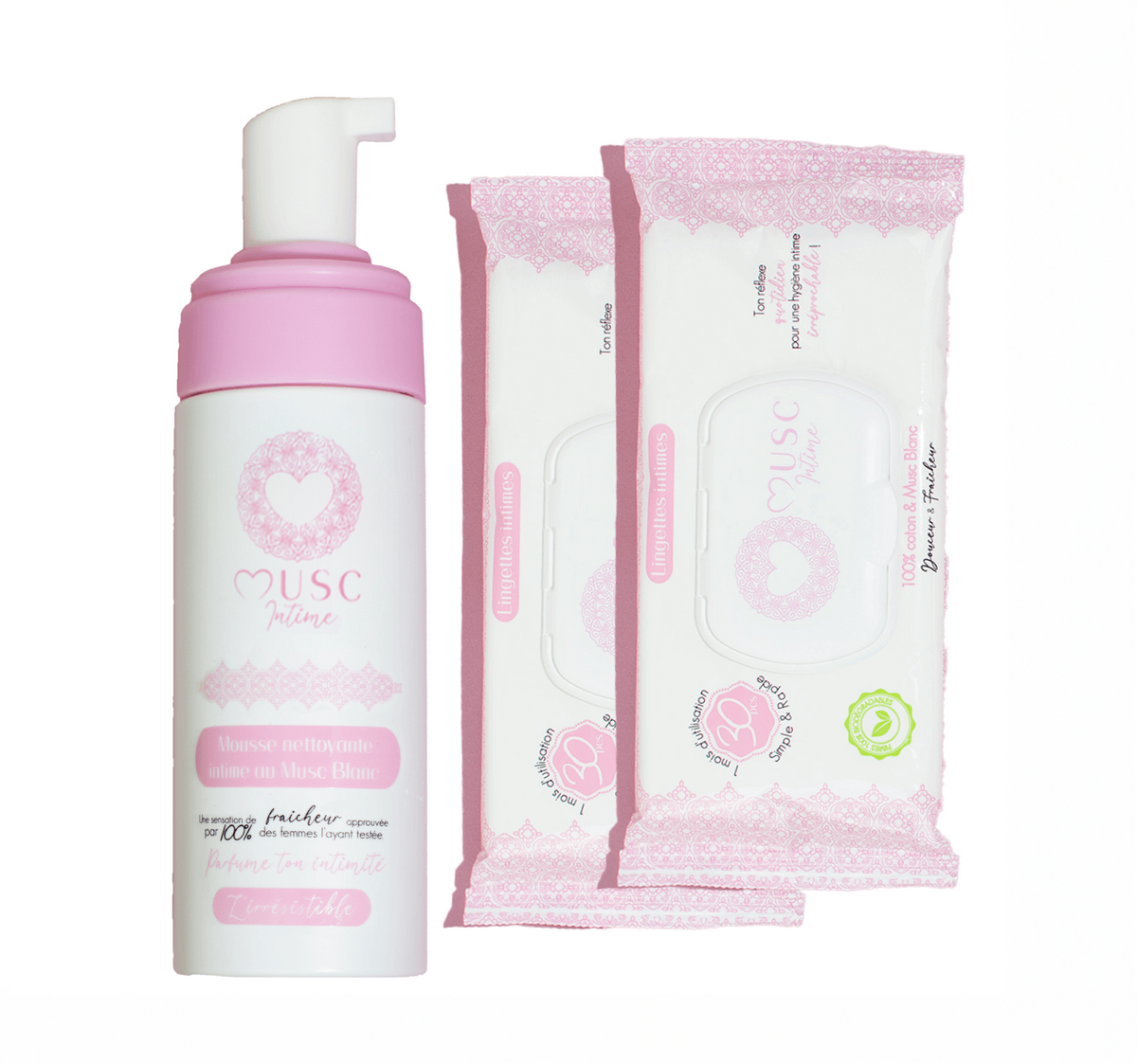 Mousse nettoyante Intime au Musc Blanc - l'Irrésistible