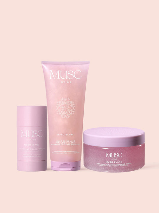 Le Trio Douche Exfoliant - Musc Blanc