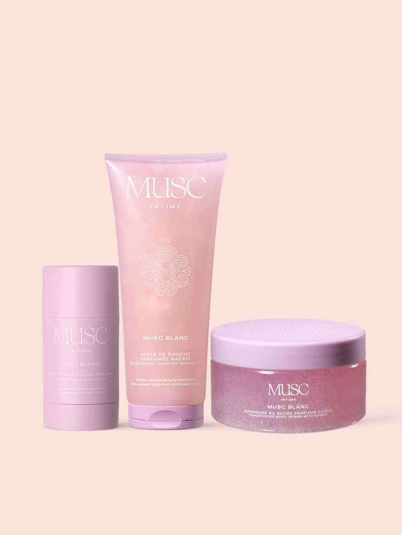 Le Trio Douche Exfoliant - Musc Blanc