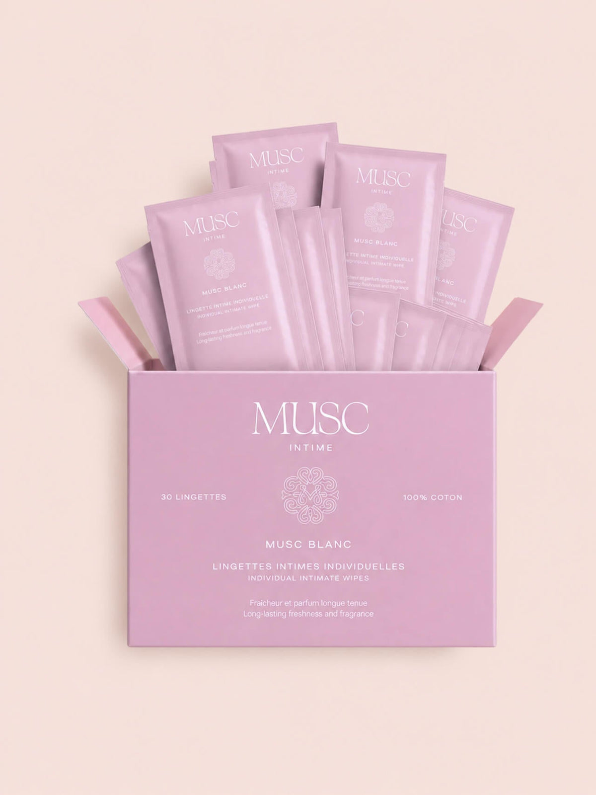 Musc Blanc - Lingettes Intimes individuelles